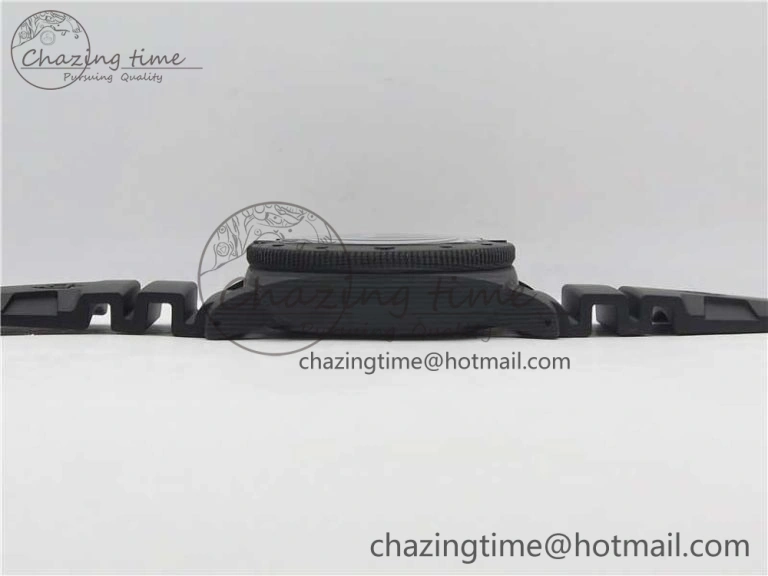 PAM960 Carbotech 42mm VSF Best Edition Black Dial Blue Markers on Rubber Strap P.9010 Clone Lightweight 8417