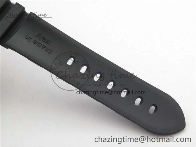 PAM960 Carbotech 42mm VSF Best Edition Black Dial Blue Markers on Rubber Strap P.9010 Clone Lightweight 8417