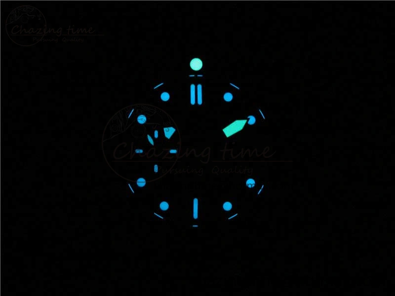PAM960 Carbotech 42mm VSF Best Edition Black Dial Blue Markers on Rubber Strap P.9010 Clone Lightweight 8417