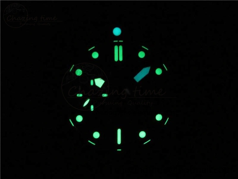 Comfortable PAM961 Carbotech VSF Best Edition Carbon Dial on Green Rubber Strap P.9010 Clone 8414