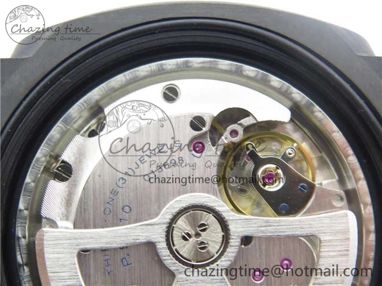 Comfortable PAM961 Carbotech VSF Best Edition Carbon Dial on Green Rubber Strap P.9010 Clone 8414