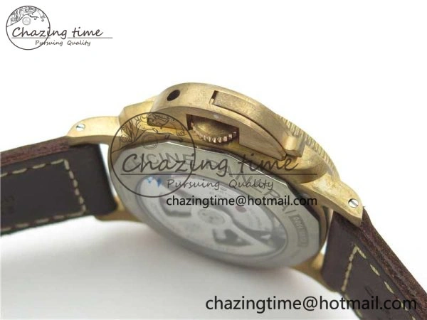PAM968 V Bronzo ZF 1:1 Best Edition Brown Ceramic Bezel and Dial on Brown Strap P.9010 Clone Durable 8379