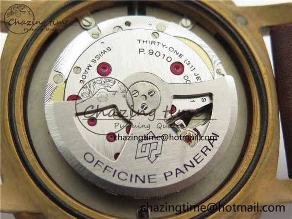 PAM968 V Bronzo ZF 1:1 Best Edition Brown Ceramic Bezel and Dial on Brown Strap P.9010 Clone Durable 8379
