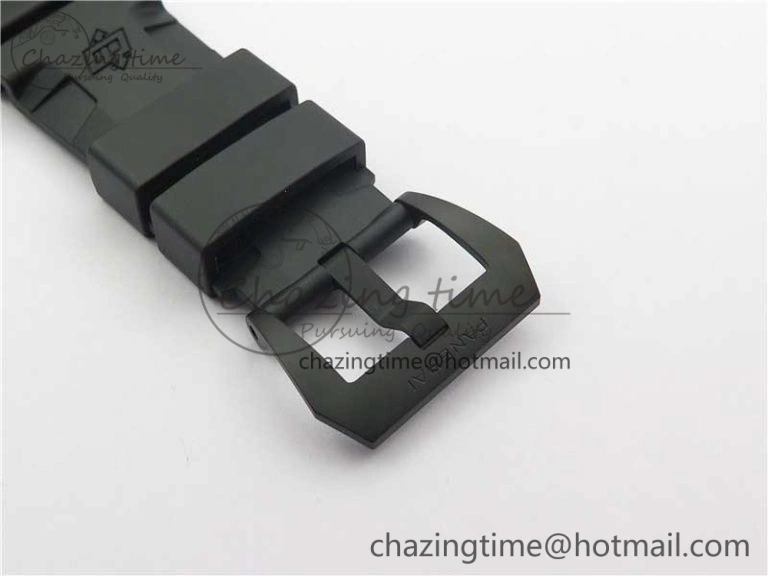 SoftTouch PAM979 Carbotech VSF Best Edition Carbon Dial on Rubber Strap P.9010 Clone (Free Leather Strap) 8404