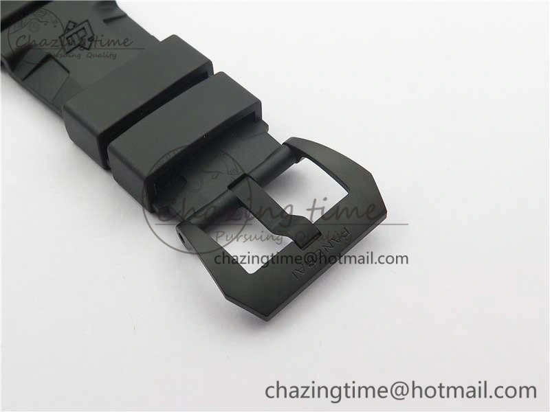 SoftTouch PAM979 Carbotech VSF Best Edition Carbon Dial on Rubber Strap P.9010 Clone (Free Leather Strap) 8404