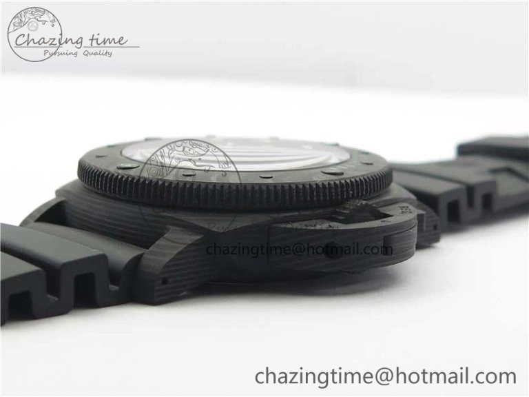 SoftTouch PAM979 Carbotech VSF Best Edition Carbon Dial on Rubber Strap P.9010 Clone (Free Leather Strap) 8404