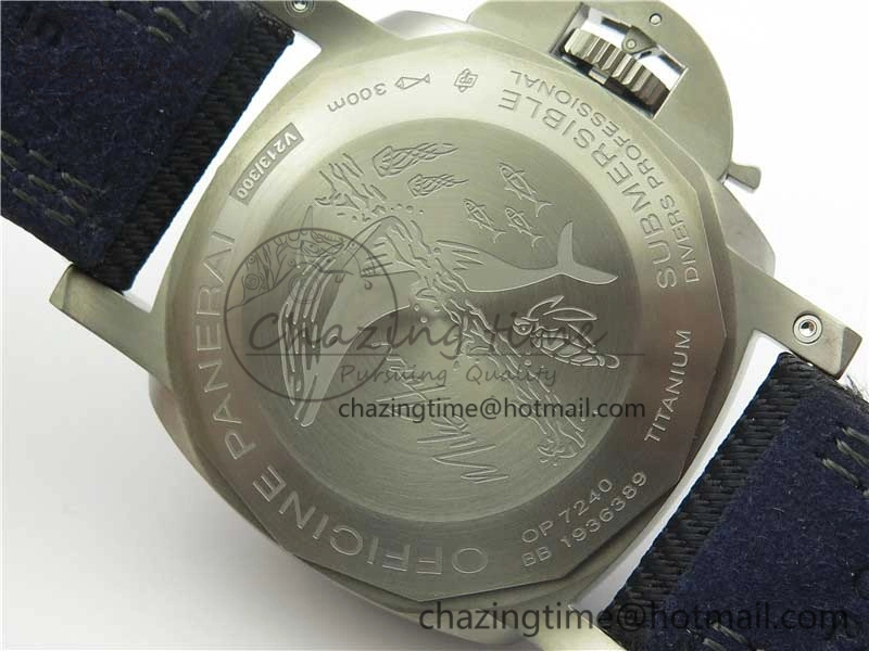 Affordable PAM984 Mike Horn Submersible VSF 1:1 Best Edition Black Dial on Black Nylon Strap P.9010 Clone 8421
