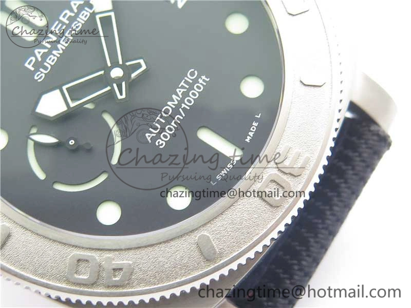 Affordable PAM984 Mike Horn Submersible VSF 1:1 Best Edition Black Dial on Black Nylon Strap P.9010 Clone 8421
