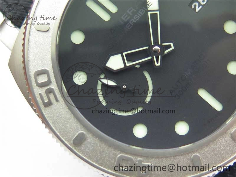 Affordable PAM984 Mike Horn Submersible VSF 1:1 Best Edition Black Dial on Black Nylon Strap P.9010 Clone 8421