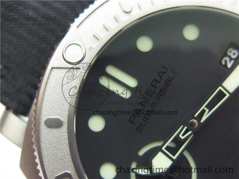 Affordable PAM984 Mike Horn Submersible VSF 1:1 Best Edition Black Dial on Black Nylon Strap P.9010 Clone 8421