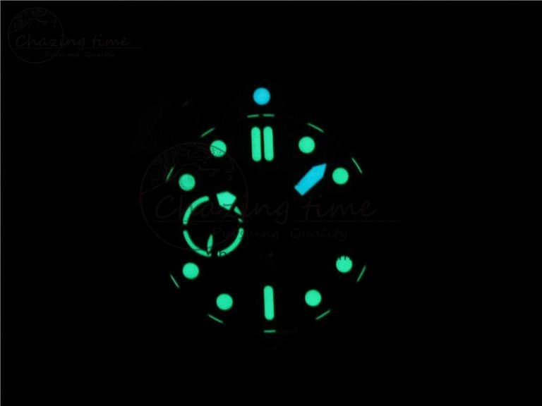 PAM985 Mike Horn Submersible VSF 1:1 Best Edition Black Dial on Blue Nylon Strap P.9010 Clone WeatherProof 8415