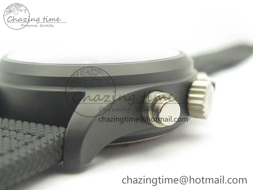 PILOT IW389001 ZF 1:1 Best Edition Ceramic Case Black Dial on Nylon Strap A7750 (Same Function As Genuine) GoodFit 7158