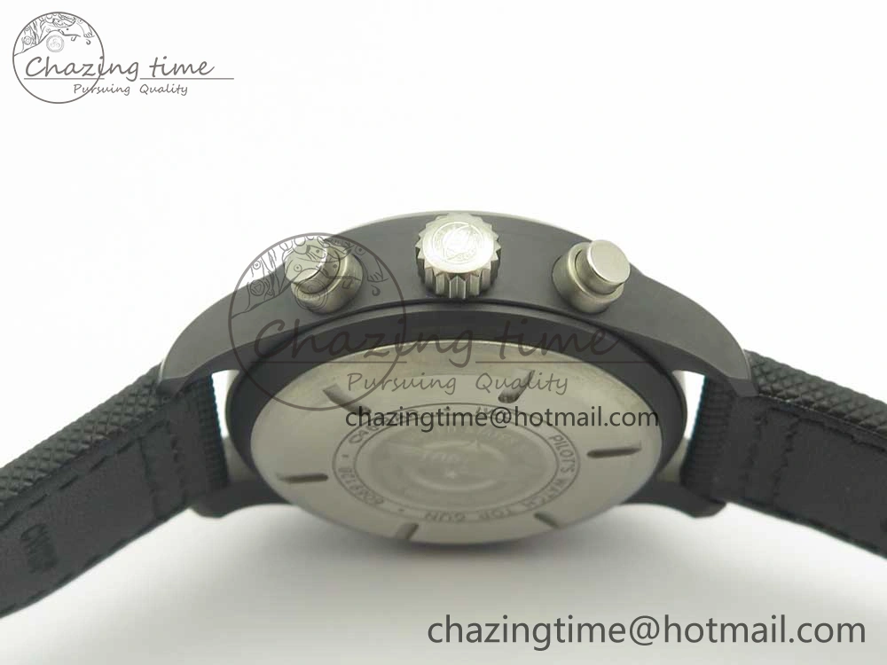 PILOT IW389001 ZF 1:1 Best Edition Ceramic Case Black Dial on Nylon Strap A7750 (Same Function As Genuine) GoodFit 7158