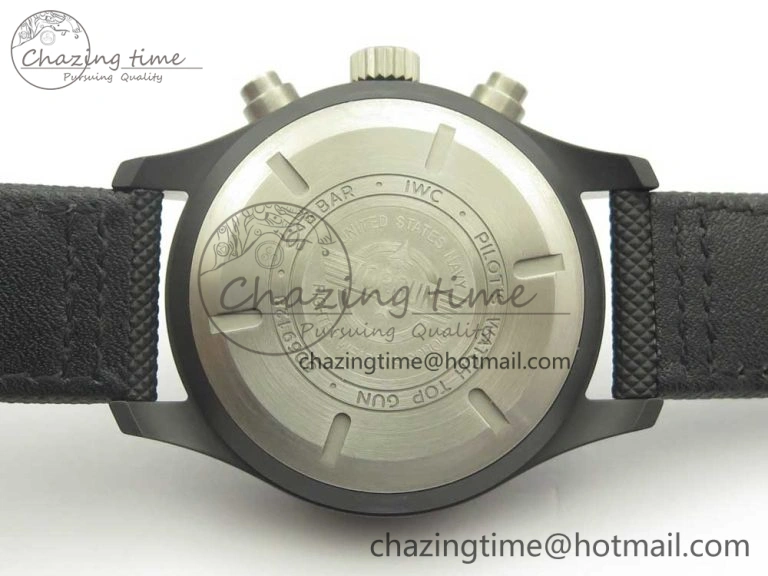 PILOT IW389001 ZF 1:1 Best Edition Ceramic Case Black Dial on Nylon Strap A7750 (Same Function As Genuine) GoodFit 7158