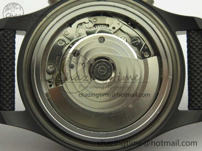 PILOT IW389001 ZF 1:1 Best Edition Ceramic Case Black Dial on Nylon Strap A7750 (Same Function As Genuine) GoodFit 7158