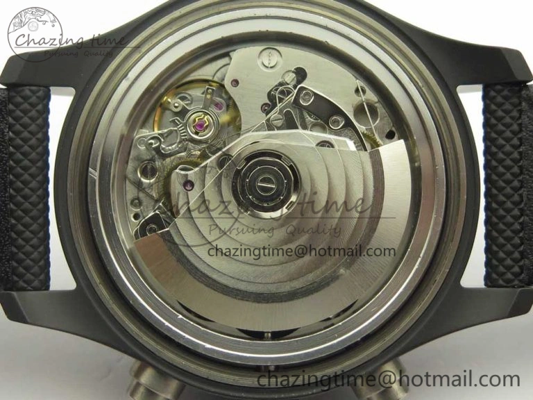 PILOT IW389001 ZF 1:1 Best Edition Ceramic Case Black Dial on Nylon Strap A7750 (Same Function As Genuine) GoodFit 7158