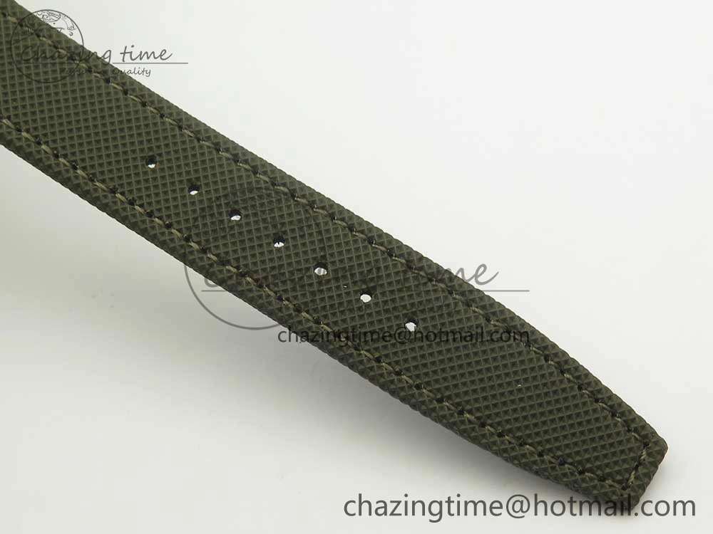 PILOT IW389001 ZF 1:1 Best Edition Ceramic Case Green Dial on Green Nylon Strap A7750 (Function Same As Genuine) WellDesigned 7160