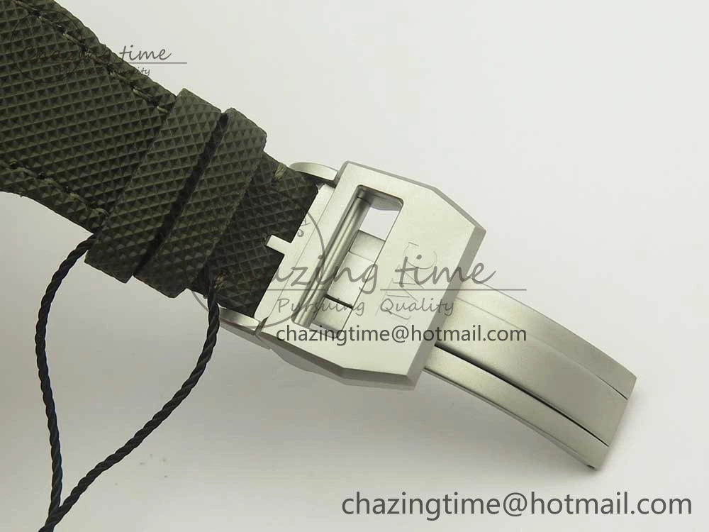 PILOT IW389001 ZF 1:1 Best Edition Ceramic Case Green Dial on Green Nylon Strap A7750 (Function Same As Genuine) WellDesigned 7160