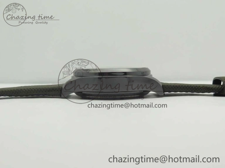 PILOT IW389001 ZF 1:1 Best Edition Ceramic Case Green Dial on Green Nylon Strap A7750 (Function Same As Genuine) WellDesigned 7160