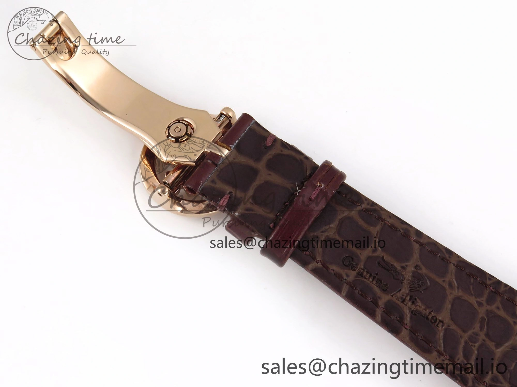 PP Tourbillon RG Diamonds Bezel RMSF Edition White Dial on Brown Leather Strap SportInspired 8681