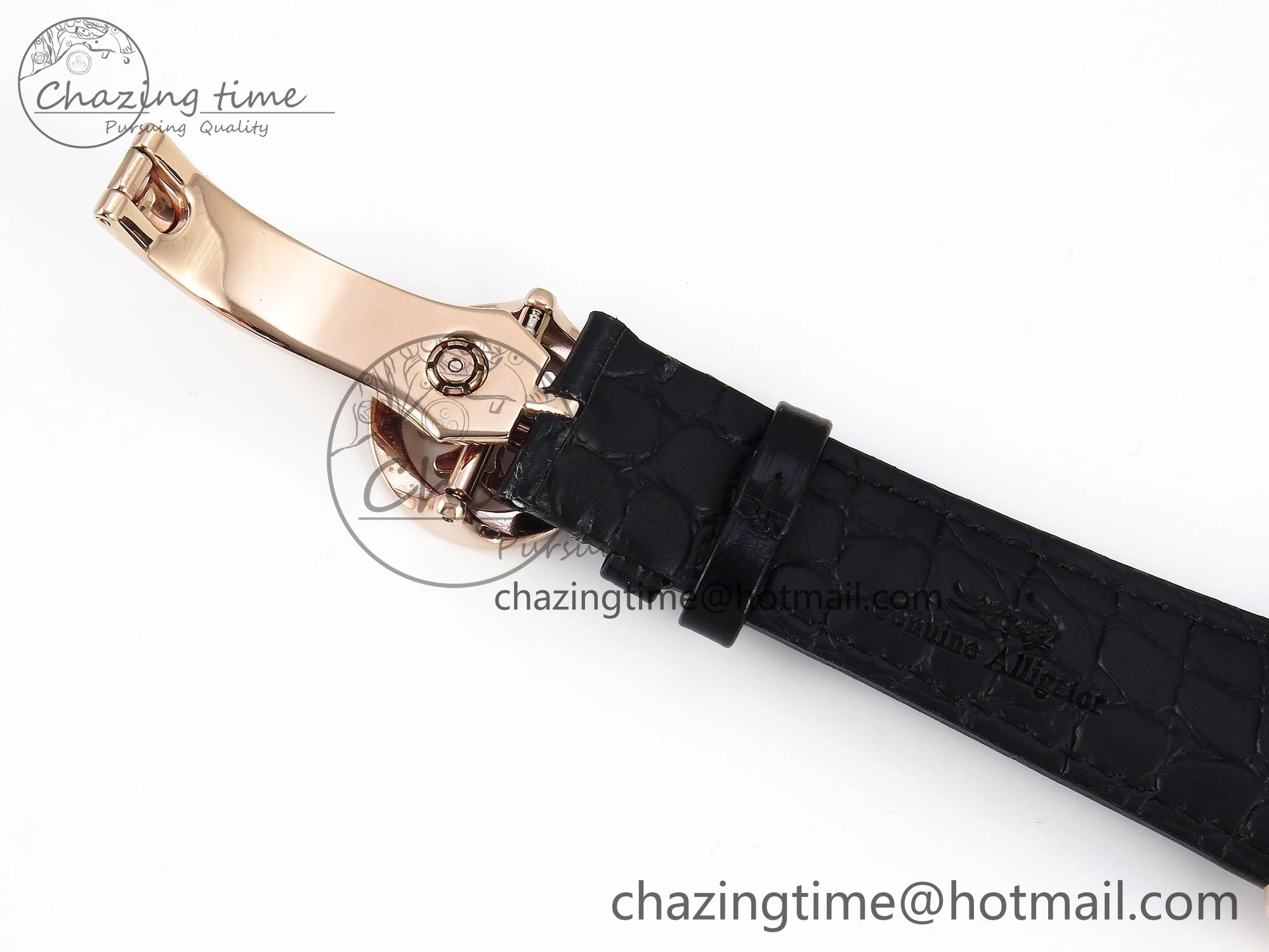 PP Tourbillon RG RMSF Edition Blue Dial on Blue Leather Strap Trendy 9869