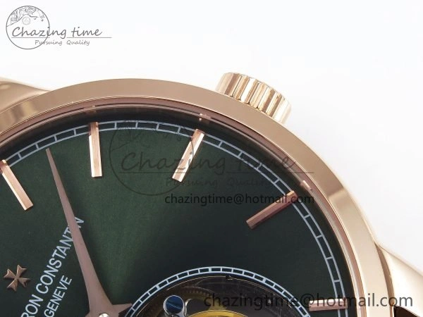 PP Tourbillon RG RMSF Edition Green Dial on Brown Leather Strap Functional 9870