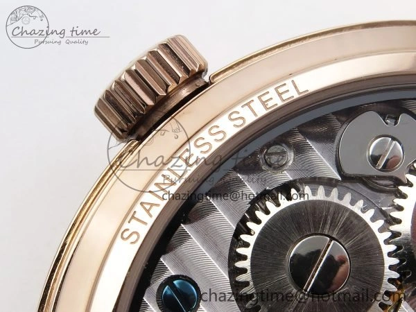PP Tourbillon RG RMSF Edition Green Dial on Brown Leather Strap Functional 9870