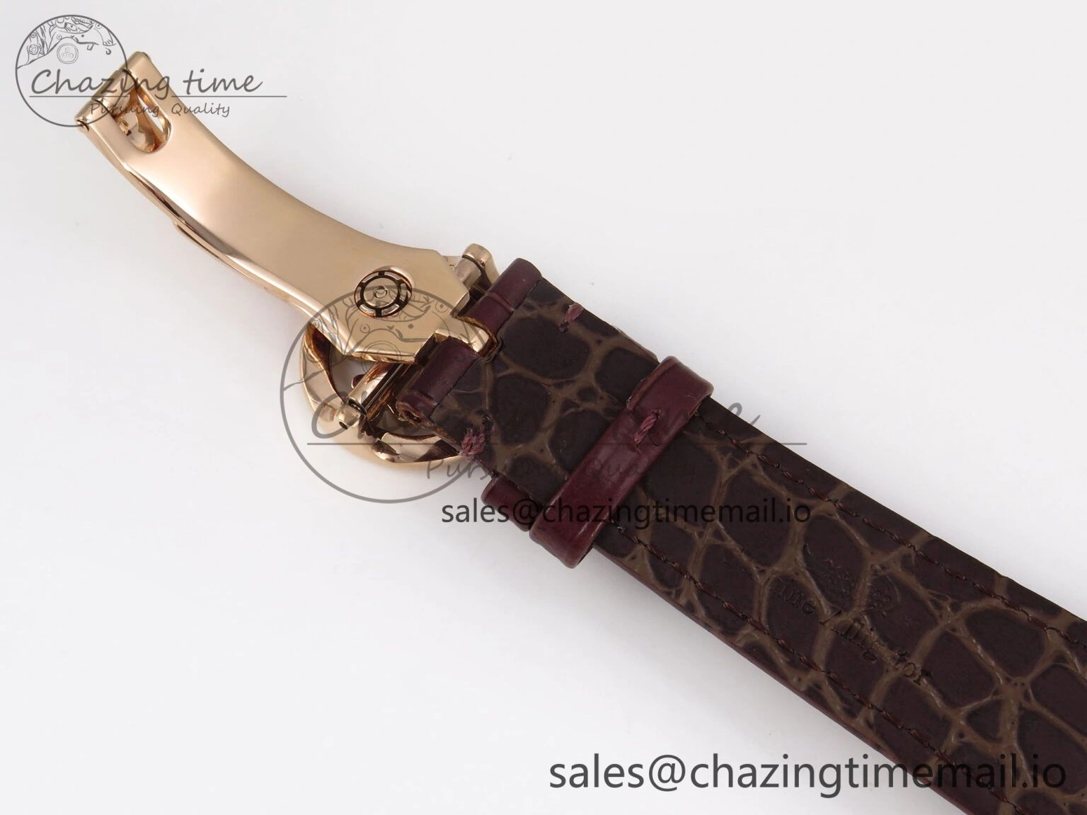 Sleek PP Tourbillon RG Rainbow Bezel RMSF Edition White Dial on Brown Leather Strap 8686