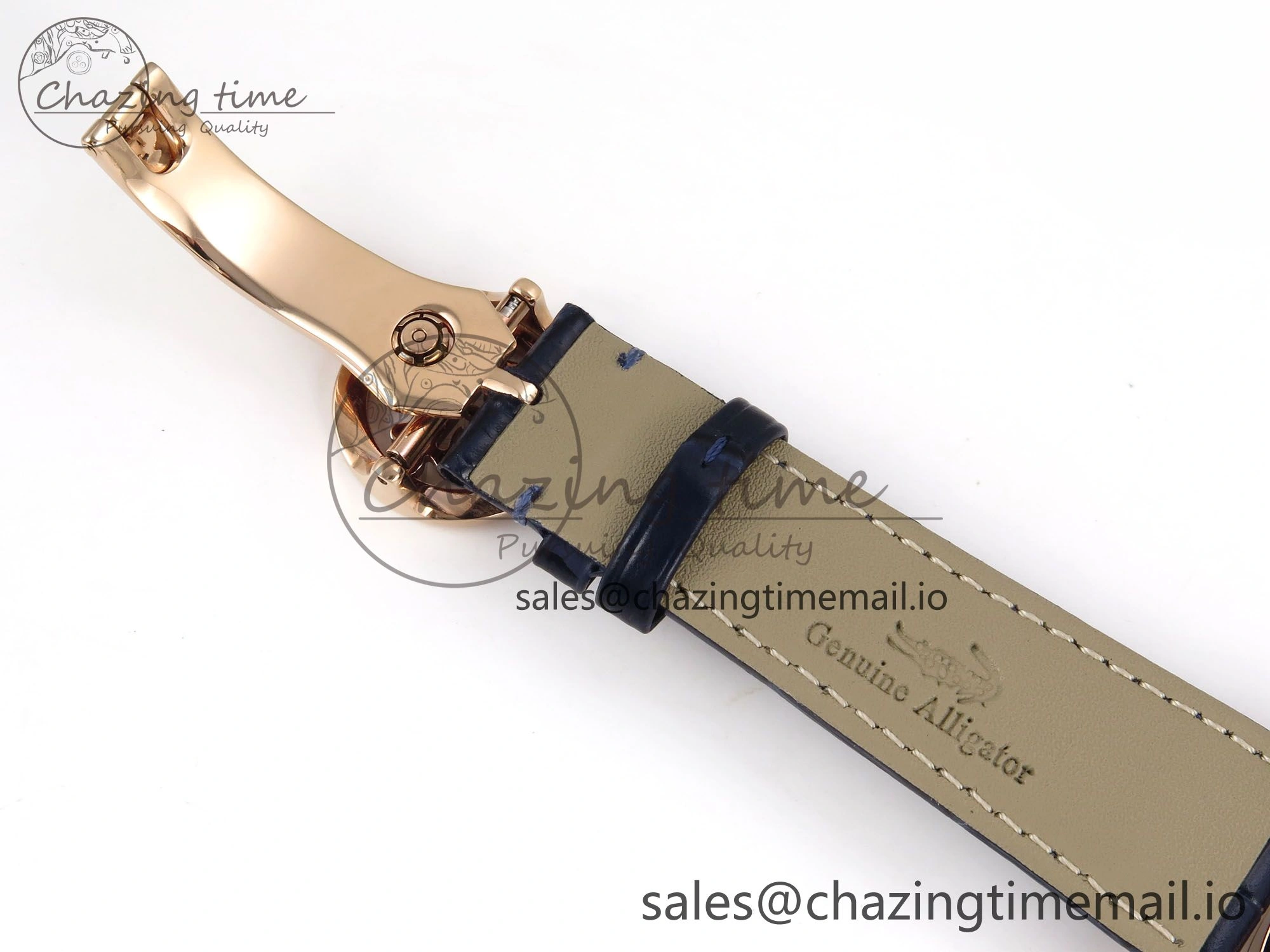 PP Tourbillon RG Texuted Bezel RMSF Edition Black Starry Dial on Blue Leather Strap MultiPurpose 8689