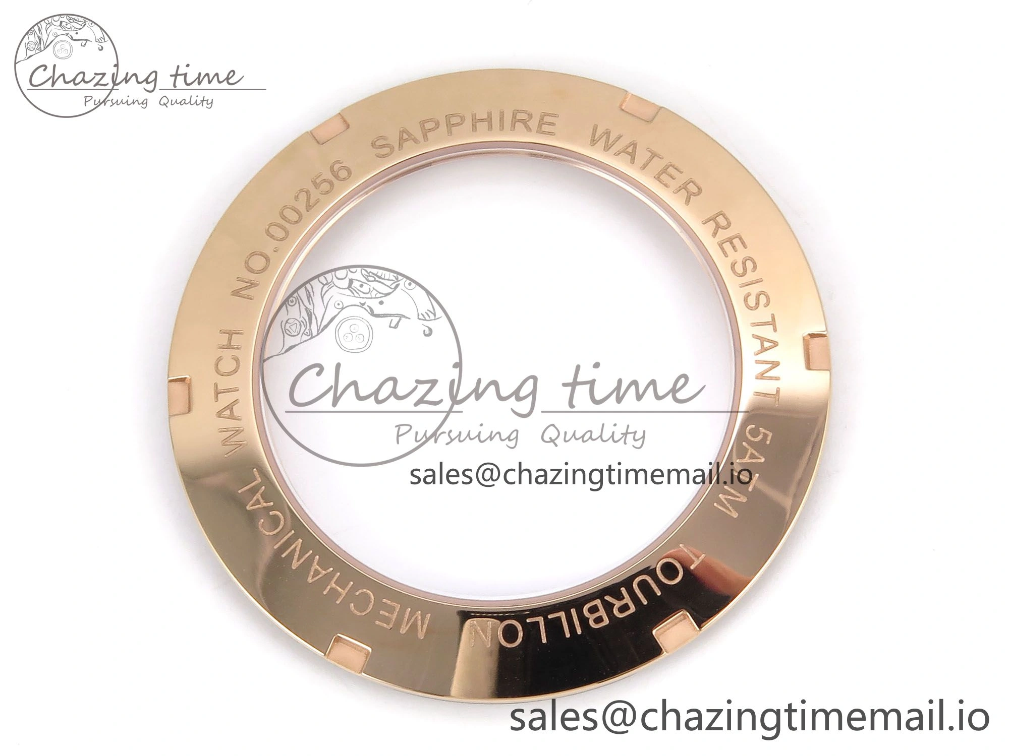TravelReady PP Tourbillon RG Texuted Bezel RMSF Edition White Dial on Brown Leather Strap 8690