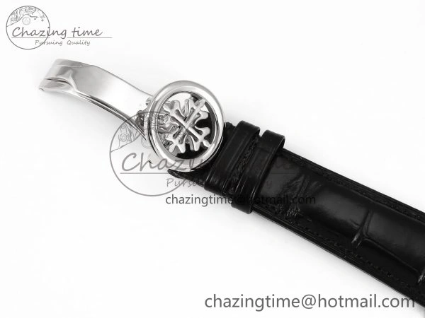PP Tourbillon SS RMSF Edition Blue Dial on Blue Leather Strap Flexible 9868