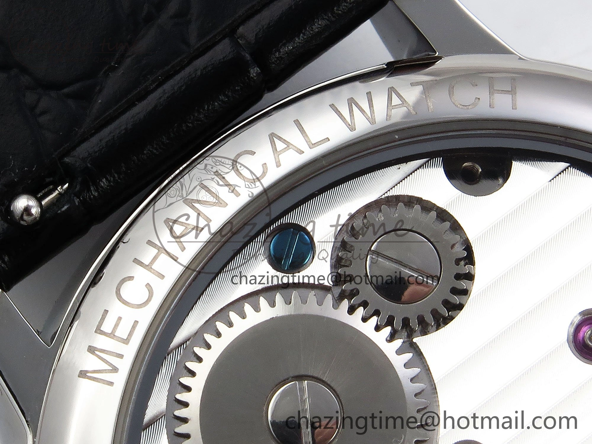 PP Tourbillon SS RMSF Edition Blue Dial on Blue Leather Strap Flexible 9868