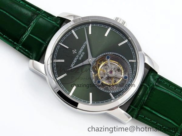 PP Tourbillon SS RMSF Edition Green Dial on Green Leather Strap AllSeason 9867