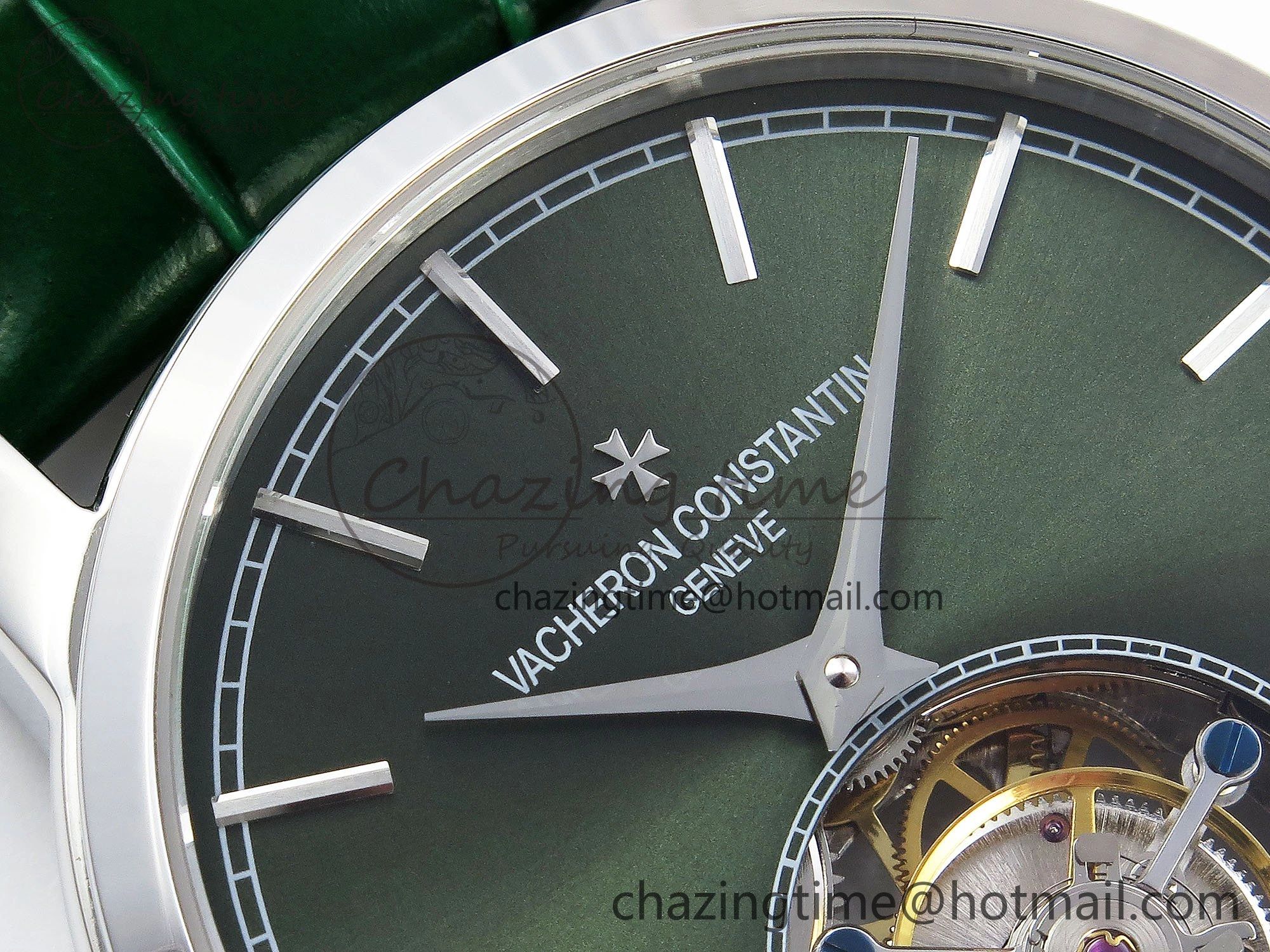 PP Tourbillon SS RMSF Edition Green Dial on Green Leather Strap AllSeason 9867