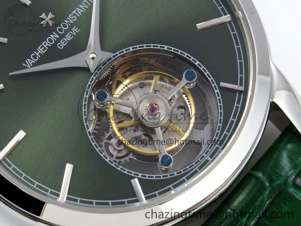 PP Tourbillon SS RMSF Edition Green Dial on Green Leather Strap AllSeason 9867