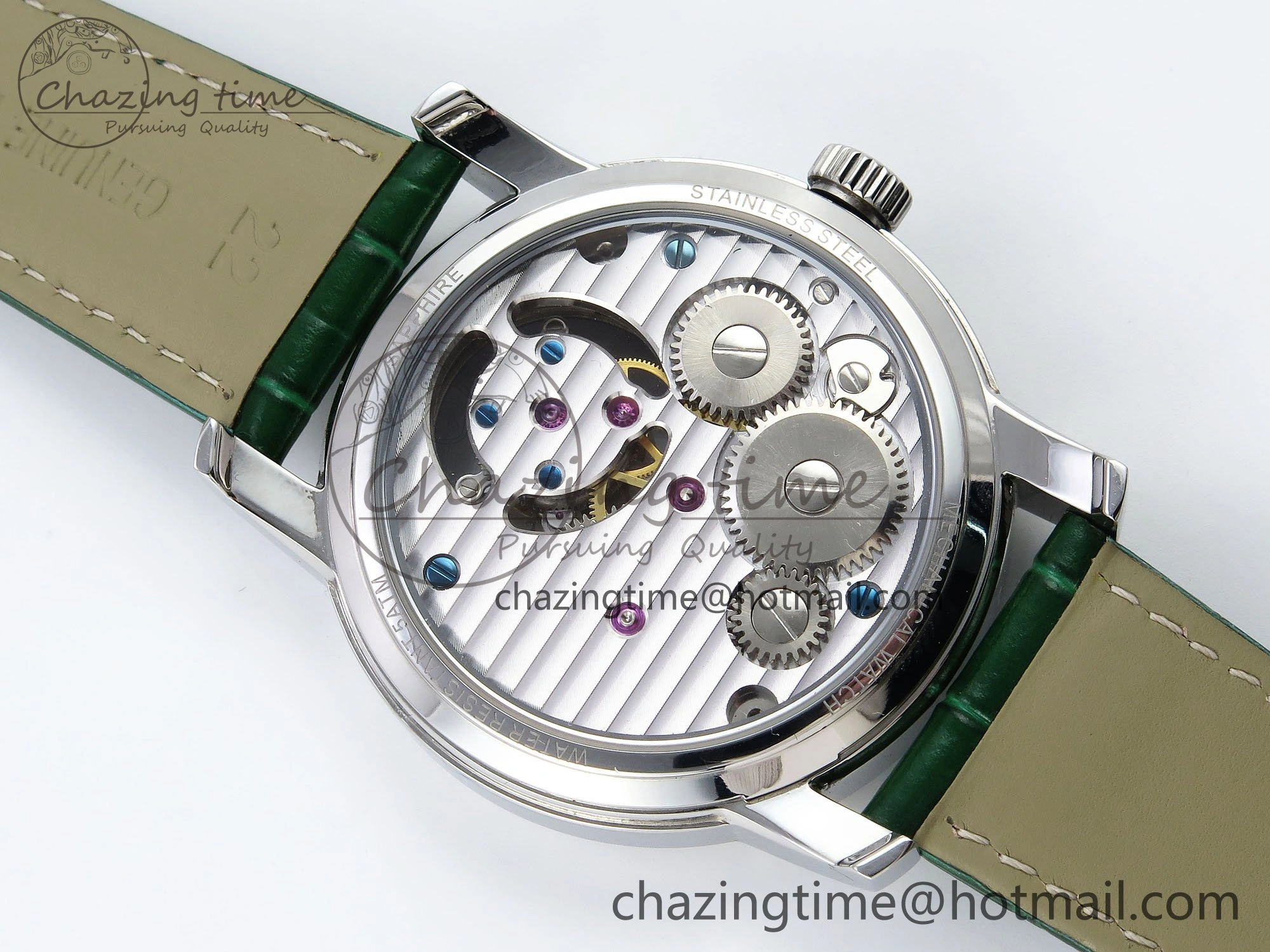 PP Tourbillon SS RMSF Edition Green Dial on Green Leather Strap AllSeason 9867
