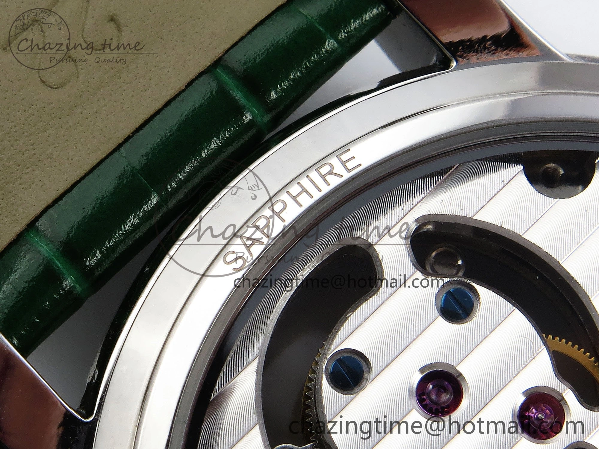 PP Tourbillon SS RMSF Edition Green Dial on Green Leather Strap AllSeason 9867