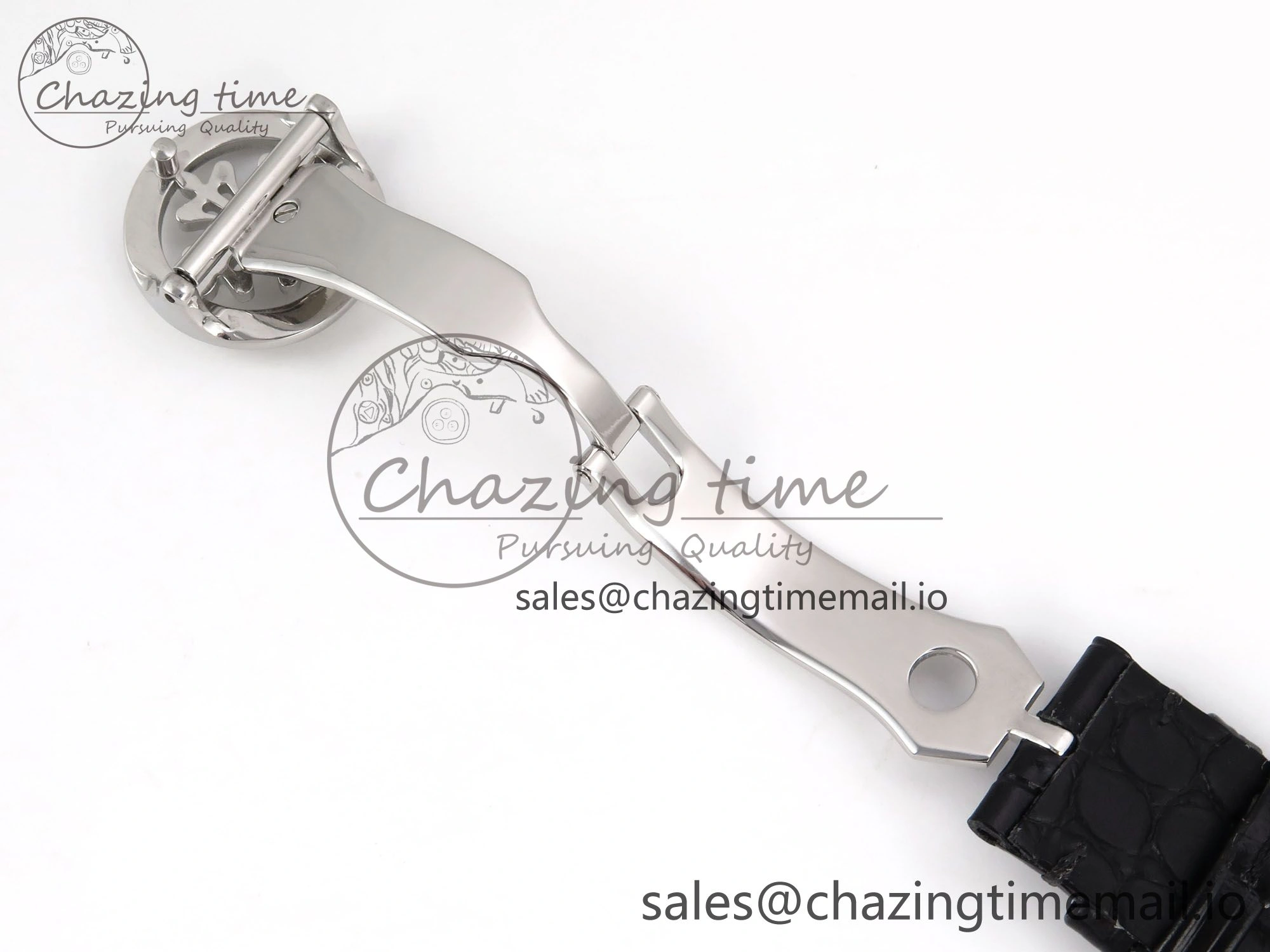 Efficient PP Tourbillon SS Rainbow Bezel RMSF Edition White Dial on Black Leather Strap 8688