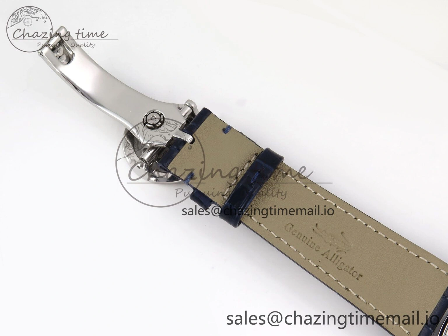 PP Tourbillon SS Texuted Bezel RMSF Edition Black Starry Dial on Blue Leather Strap EasyCare 8691