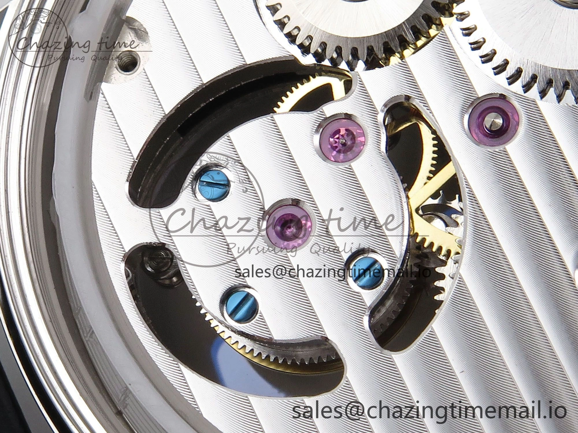 PP Tourbillon SS Texuted Bezel RMSF Edition White Dial on Black Leather Strap EasyMatch 8692