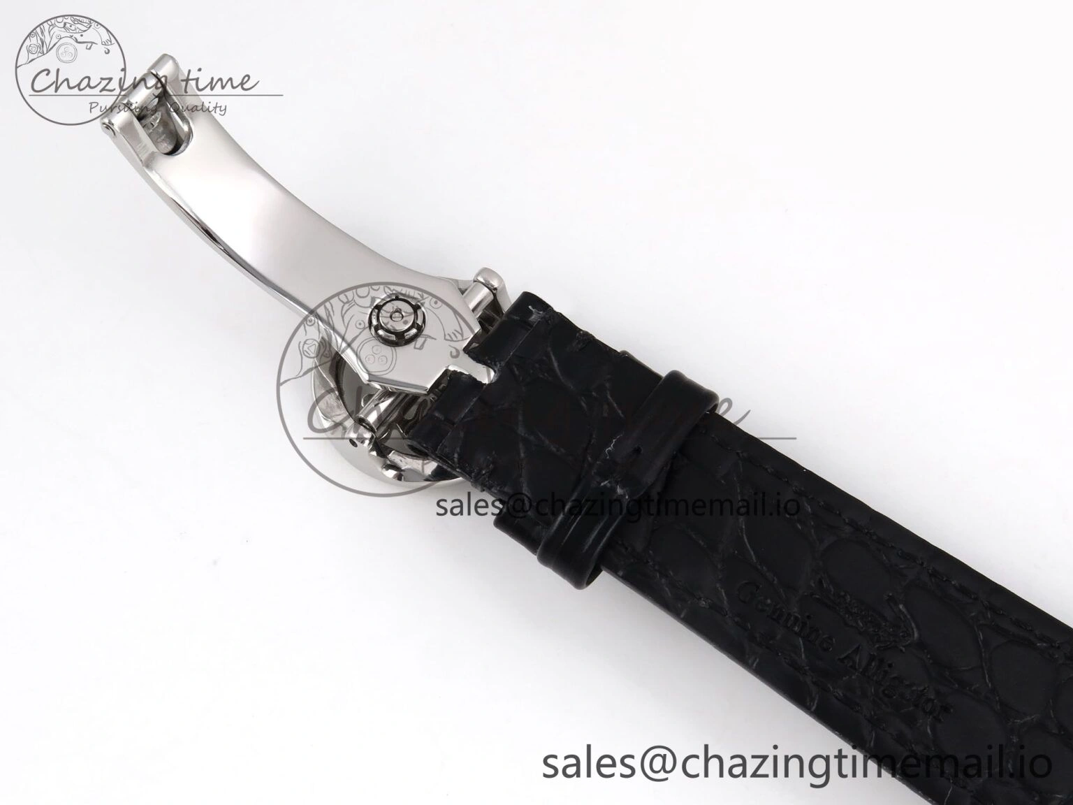 PP Tourbillon SS Texuted Bezel RMSF Edition White Dial on Black Leather Strap EasyMatch 8692