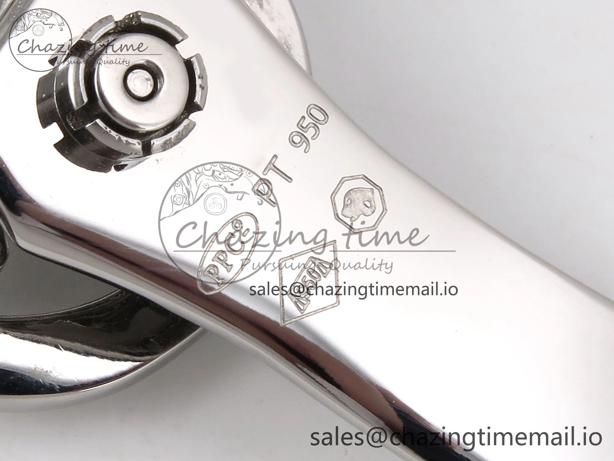 PP Tourbillon SS Texuted Bezel RMSF Edition White Dial on Black Leather Strap EasyMatch 8692