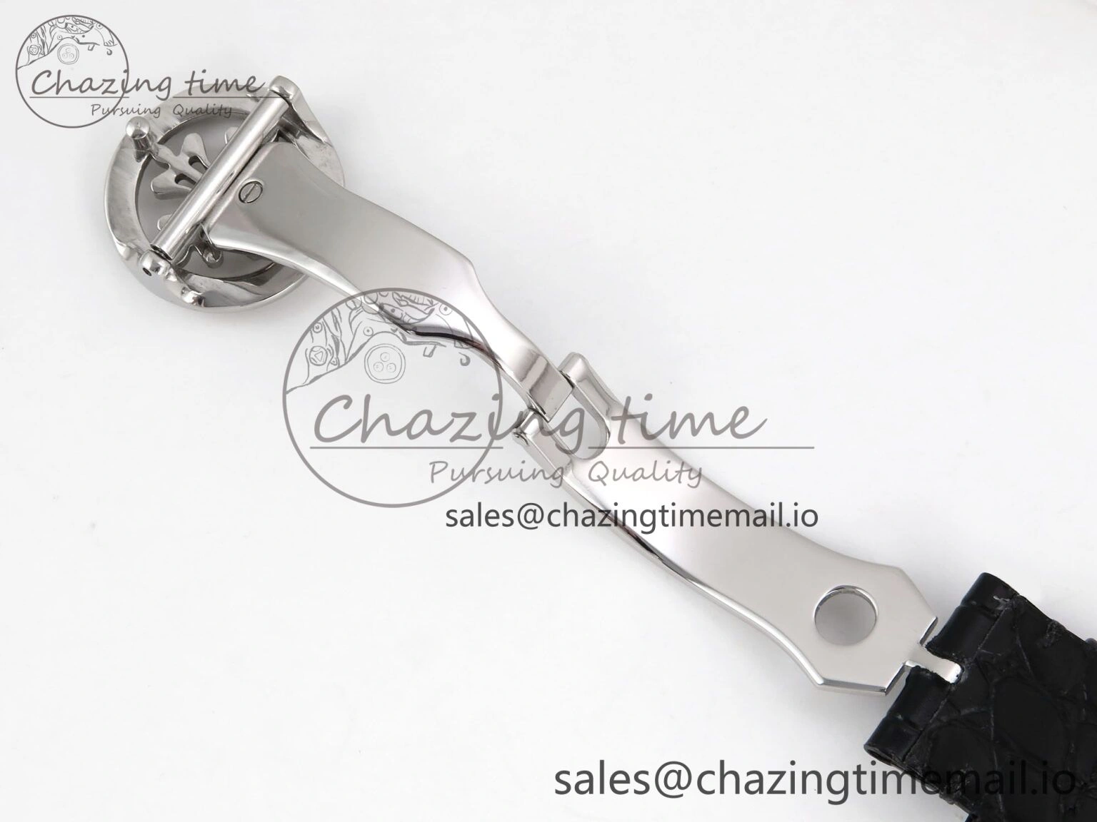 PP Tourbillon SS Texuted Bezel RMSF Edition White Dial on Black Leather Strap EasyMatch 8692