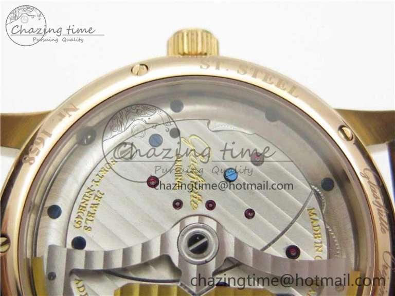 PanoInverse 42mm RG TZF Best Edition Silver Black Dial on Brown Leather Strap A23J WellDesigned 6624