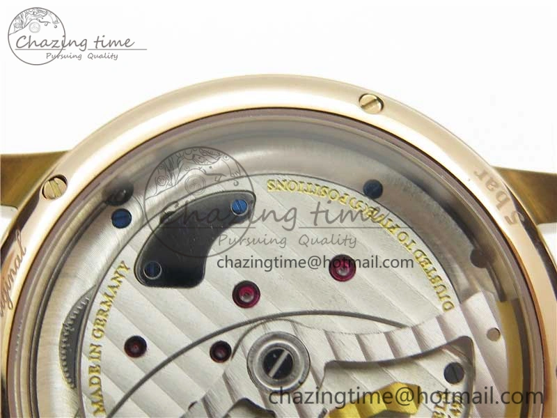 PanoInverse 42mm RG TZF Best Edition Silver Black Dial on Brown Leather Strap A23J WellDesigned 6624