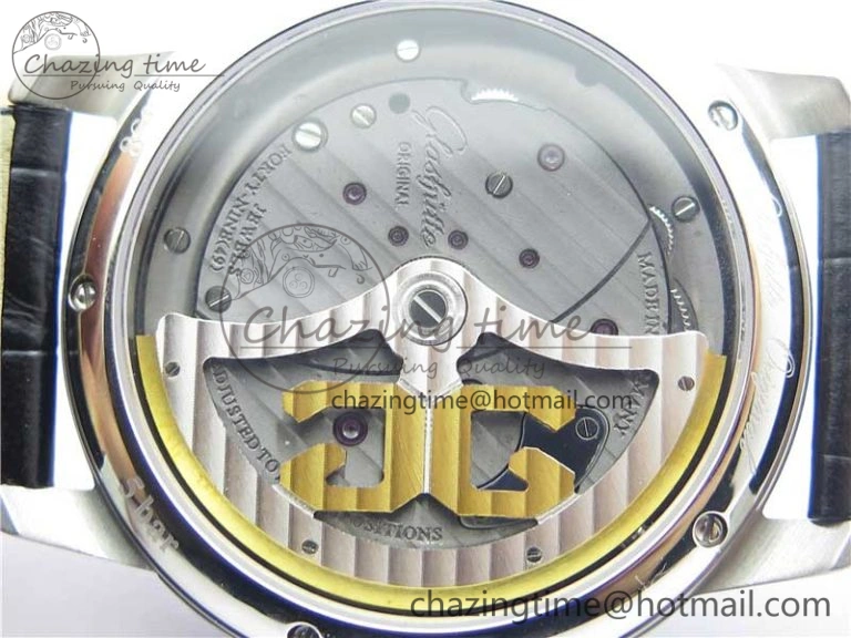 Unique PanoInverse 42mm SS TZF Best Edition Black Dial on Black Leather Strap A23J 6627