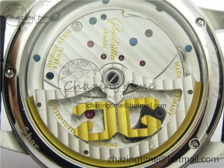PanoInverse 42mm SS TZF Best Edition Silver White Dial on Black Leather Strap A23J FreshLook 6629
