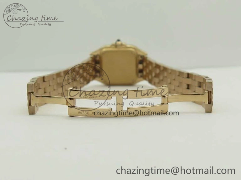 Stylish Panthère Secrete Ladies 22mm RG 8848F 1:1 Best Edition White Dial on RG Bracelet Ronda Quartz 10610