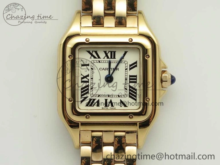 Affordable Panthère Secrete Ladies 22mm RG 8848F 1:1 Best Edition White Dial on RG Bracelet Ronda Quartz 6139