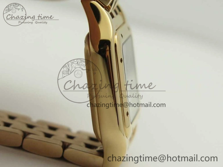 Stylish Panthère Secrete Ladies 22mm RG 8848F 1:1 Best Edition White Dial on RG Bracelet Ronda Quartz 10610